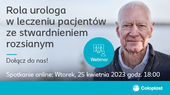 Webinar "Webinar Urolog i seksuolog odpowiadają.<br/>Rola urologa w leczeniu pacjenta ze stwardnieniem rozsianym."