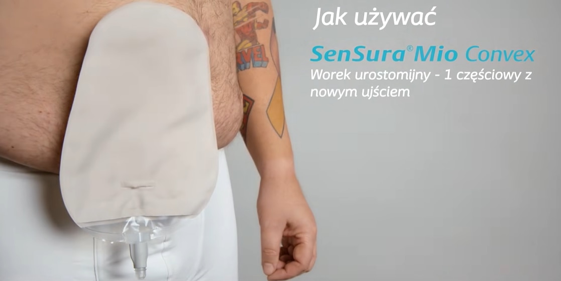 Sposób aplikacji SenSura Mio Convex- system 1-częściowy z przylepcem typu Convex
