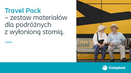 ZESTAW MATERIAŁÓW PRZYDATNYCH W PODRÓŻY ZE STOMIĄ