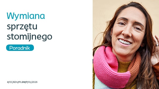 Wymiana sprzętu stomijnego.